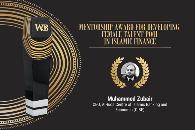 Zubair Mughal Wins Islamic Finance Recognition Award, awarded by Women on Boards (WOB) 