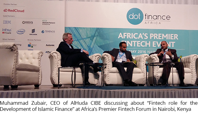 Muhammad Zubair, CEO of AlHuda CIBE discussing about “Fintech role for the Development of Islamic Finance” at Africa’s Premier Fintech Forum in Nairobi, Kenya